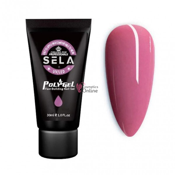 PolyGel UV LED pentru unghii false SELA Profesional de 30ml Cod 003 Ceramic Purple